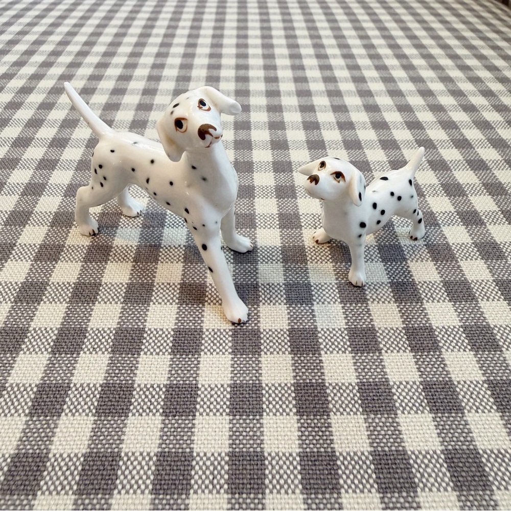 Vintage Porcelain Dalmatian Dog Figurines 1960’s-1970’s